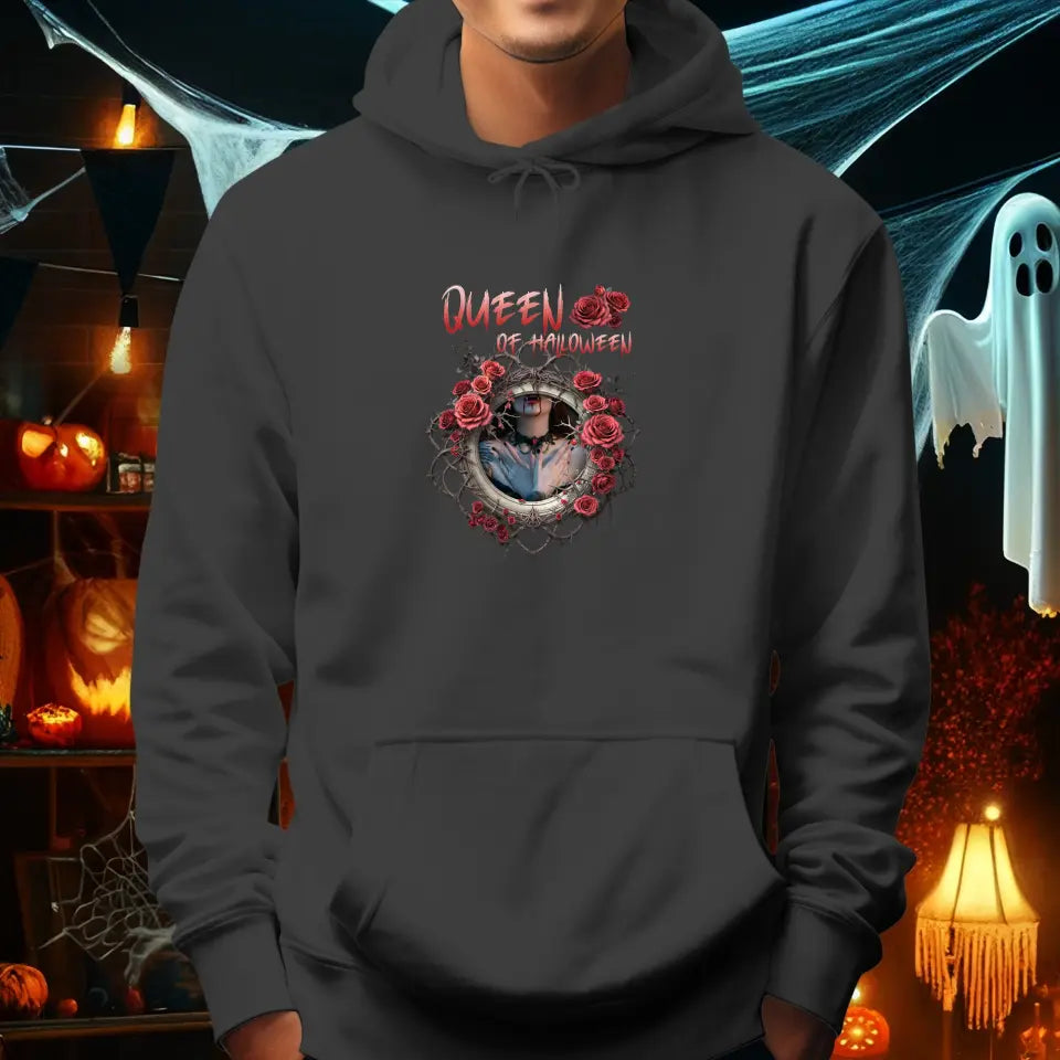 Queen Of Halloween - Custom Photo - Personalized Gifts For Mom - Hoodie