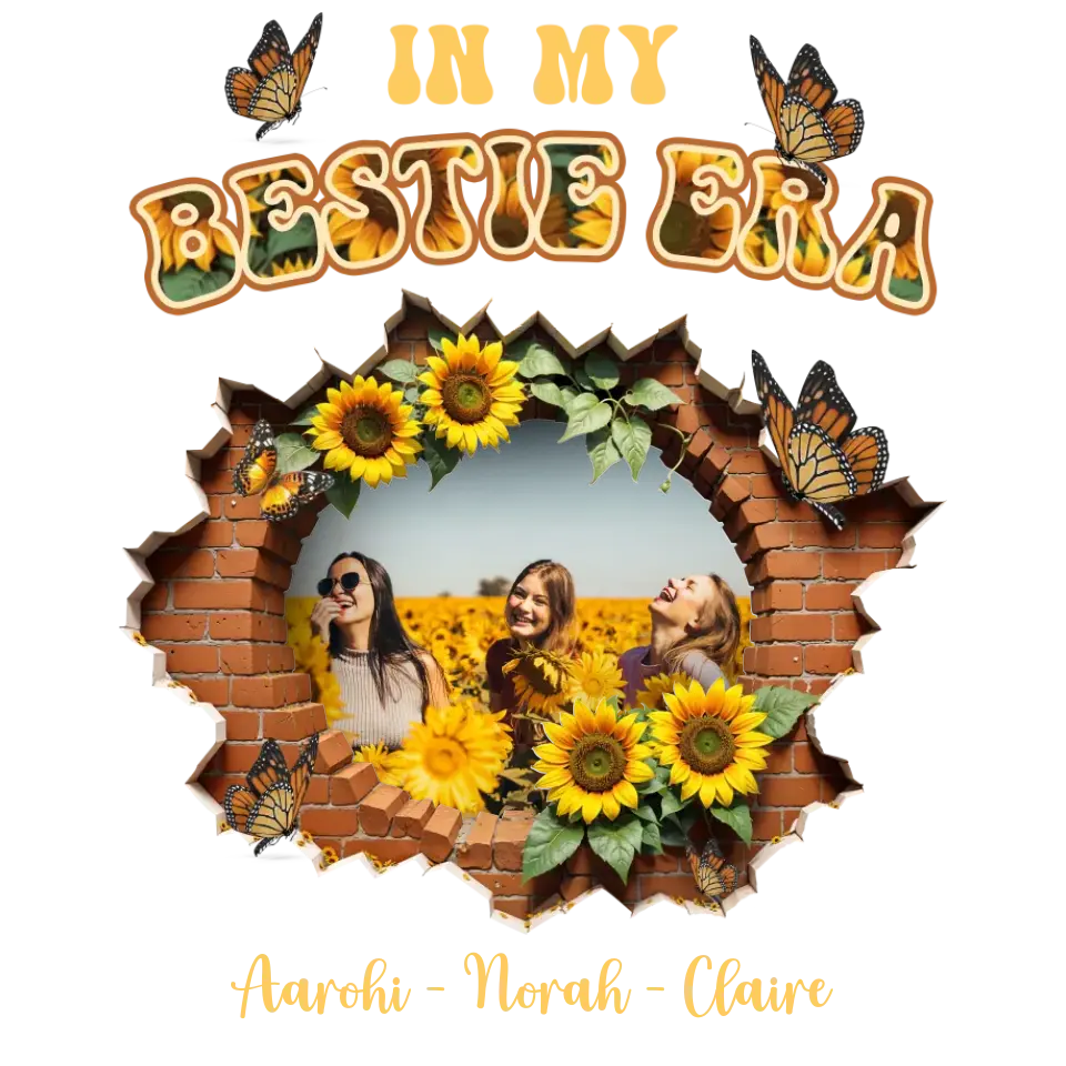 Bestie Era - Custom Photo - Personalized Gifts For Bestie - T-Shirt