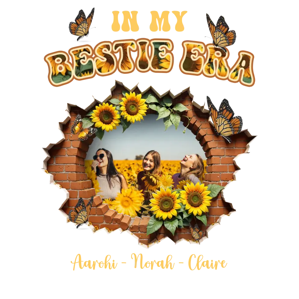 Bestie Era - Custom Photo - Personalized Gifts For Bestie - T-Shirt