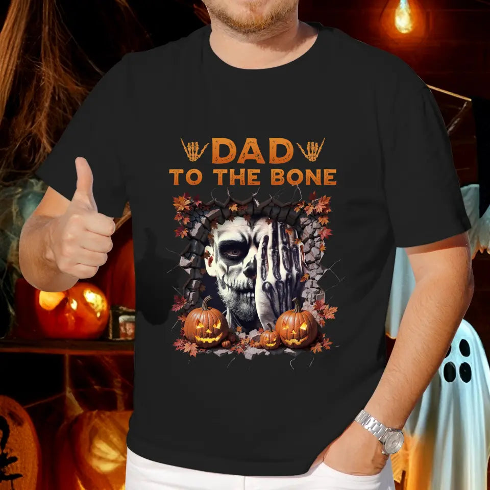 Dad To The Bone - Custom Photo - Personalized Gifts For Dad - Sweater