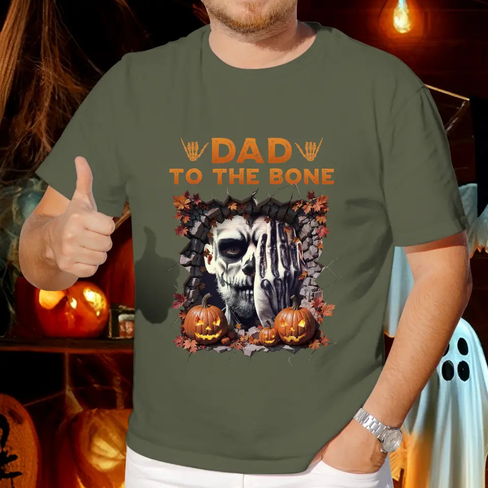 Dad To The Bone - Custom Photo - Personalized Gifts For Dad - Sweater