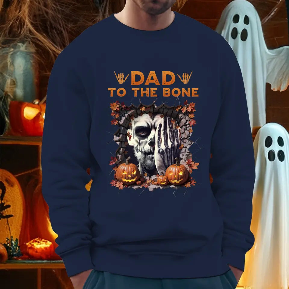 Dad To The Bone - Custom Photo - Personalized Gifts For Dad - Sweater