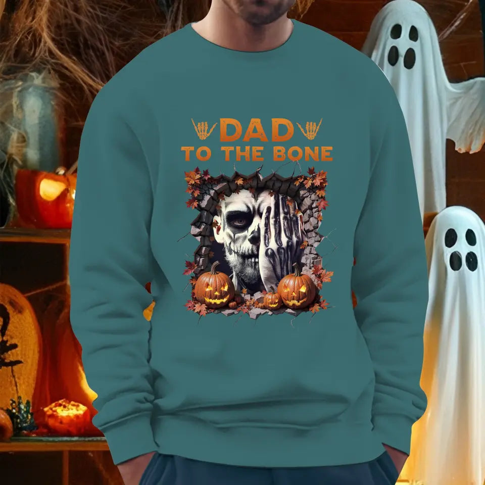 Dad To The Bone - Custom Photo - Personalized Gifts For Dad - Sweater