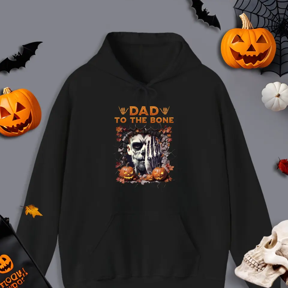 Dad To The Bone - Custom Photo - Personalized Gifts For Dad - Sweater