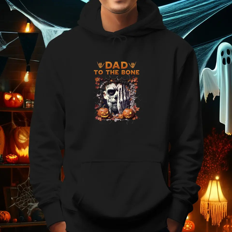 Dad To The Bone - Custom Photo - Personalized Gifts For Dad - Hoodie