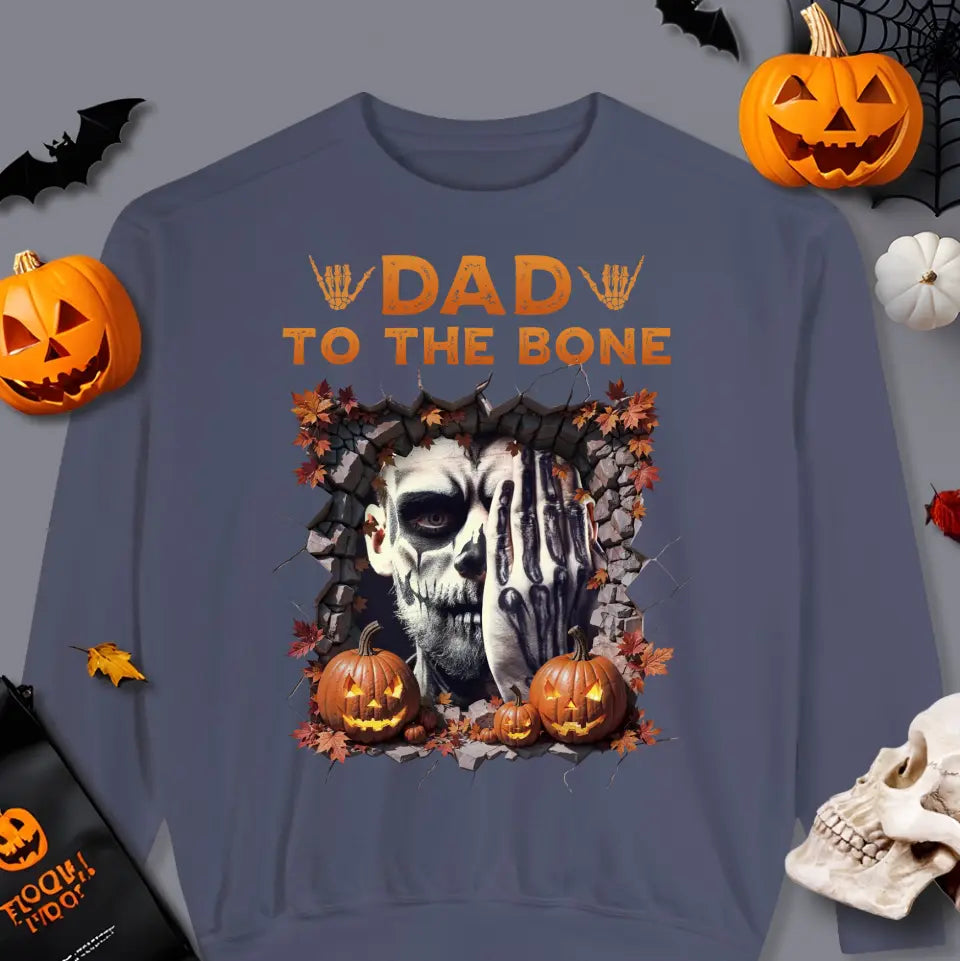 Dad To The Bone - Custom Photo - Personalized Gifts For Dad - Hoodie