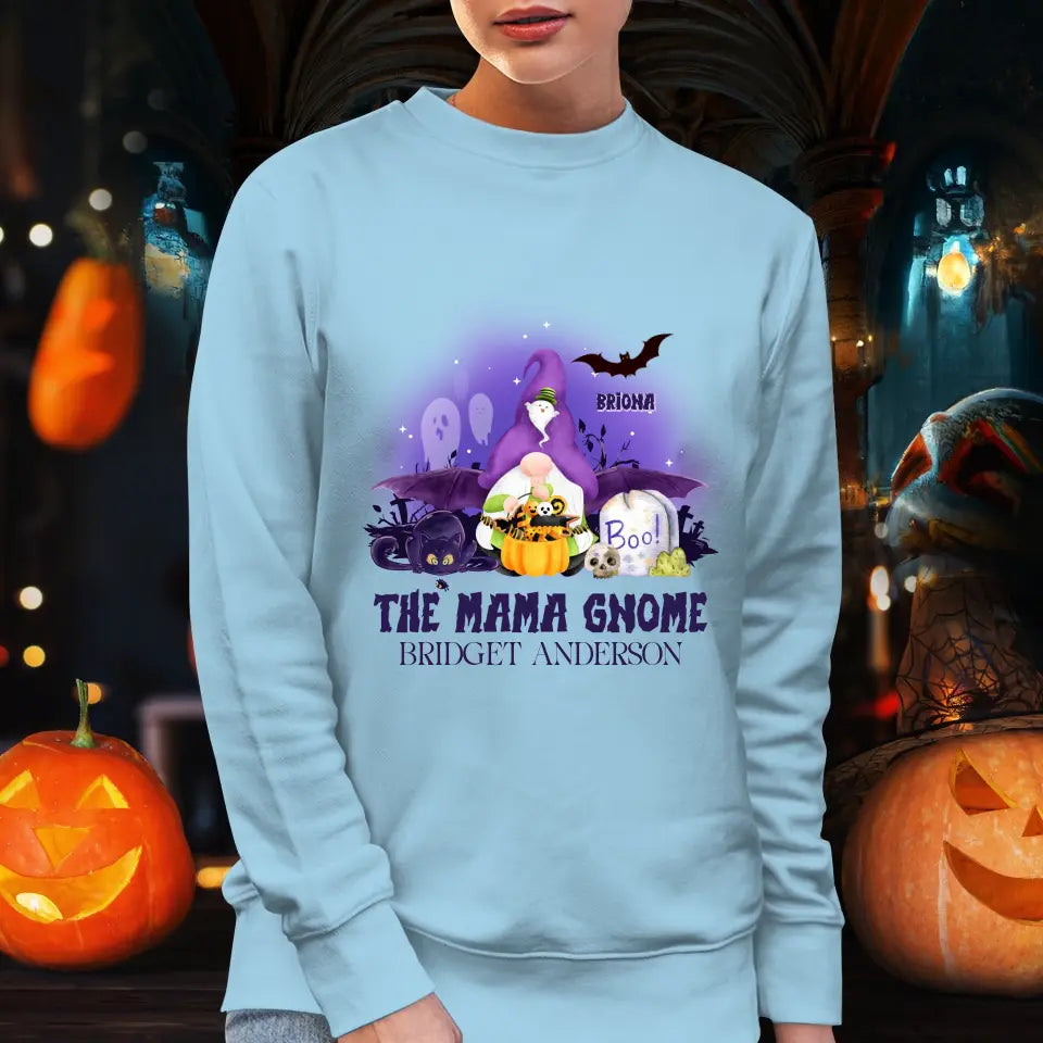 The Mama Gnome - Custom Name - Personalized Gifts For Mom - T-Shirt