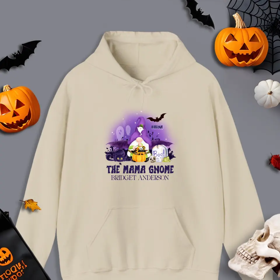 The Mama Gnome - Custom Name - Personalized Gifts For Mom - T-Shirt