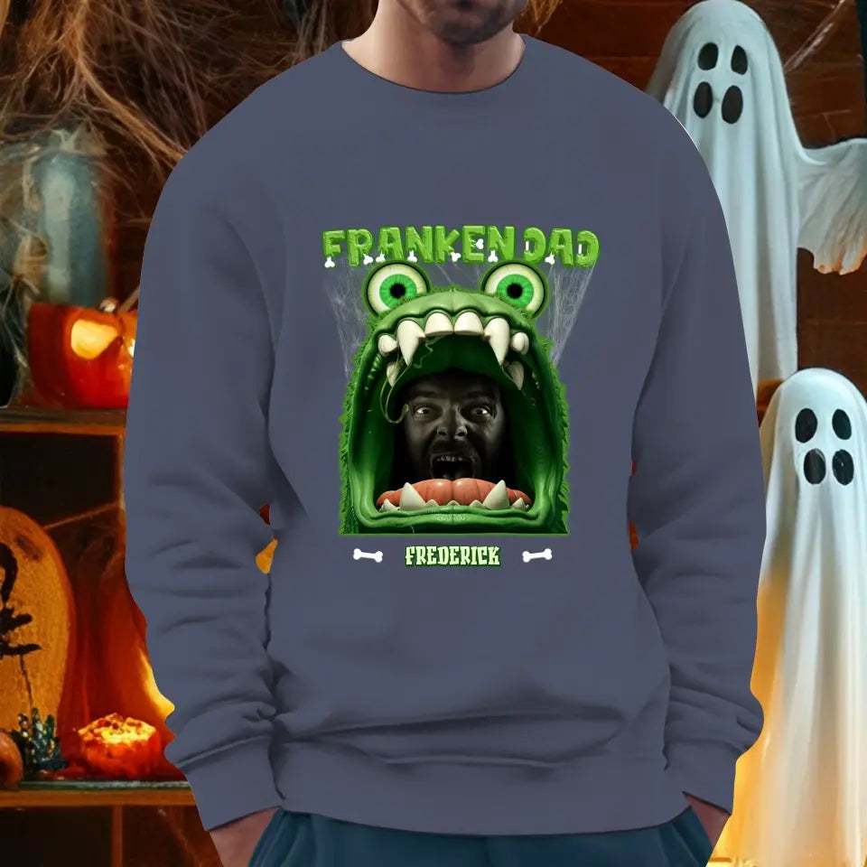 Franken Dad - Custom Photo - Personalized Gifts For Dad - Sweater