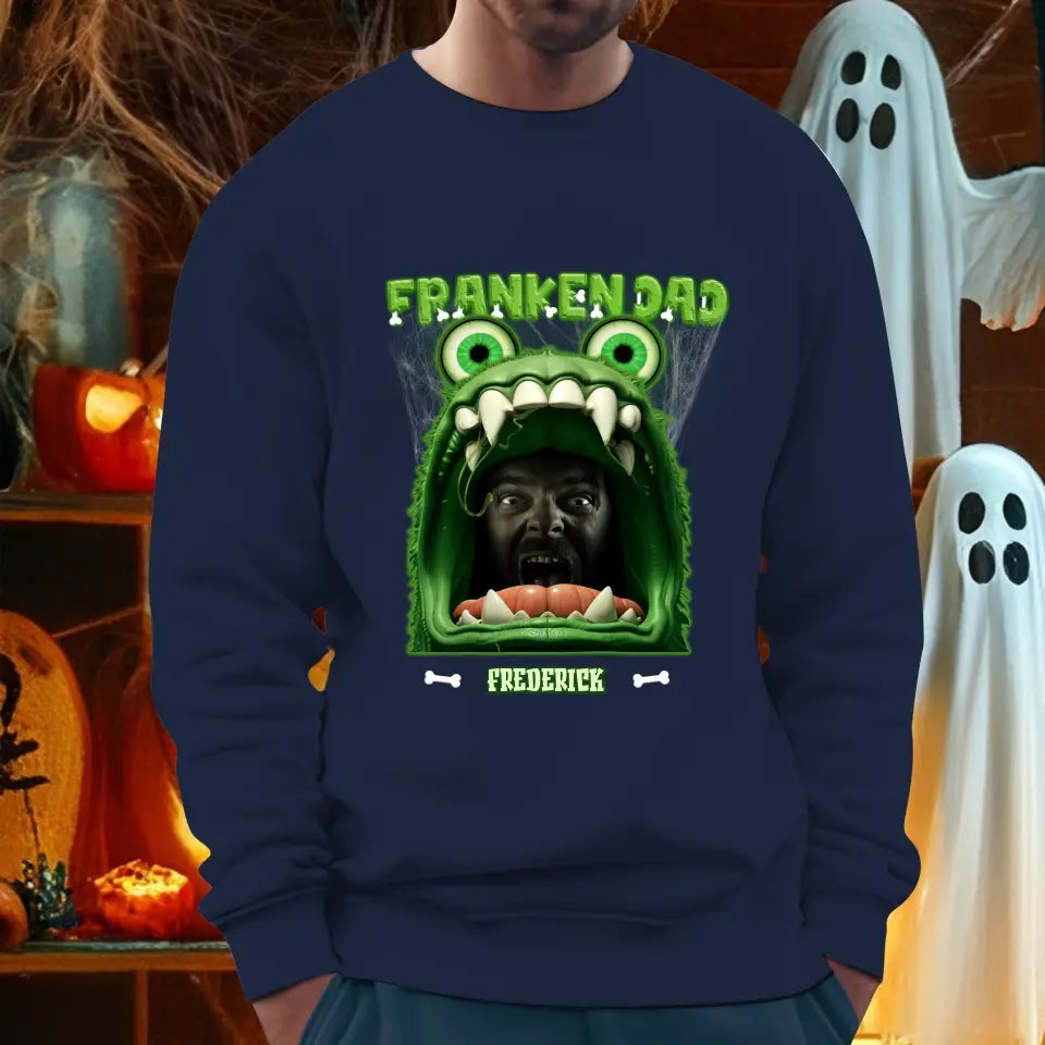 Franken Dad - Custom Photo - Personalized Gifts For Dad - Sweater