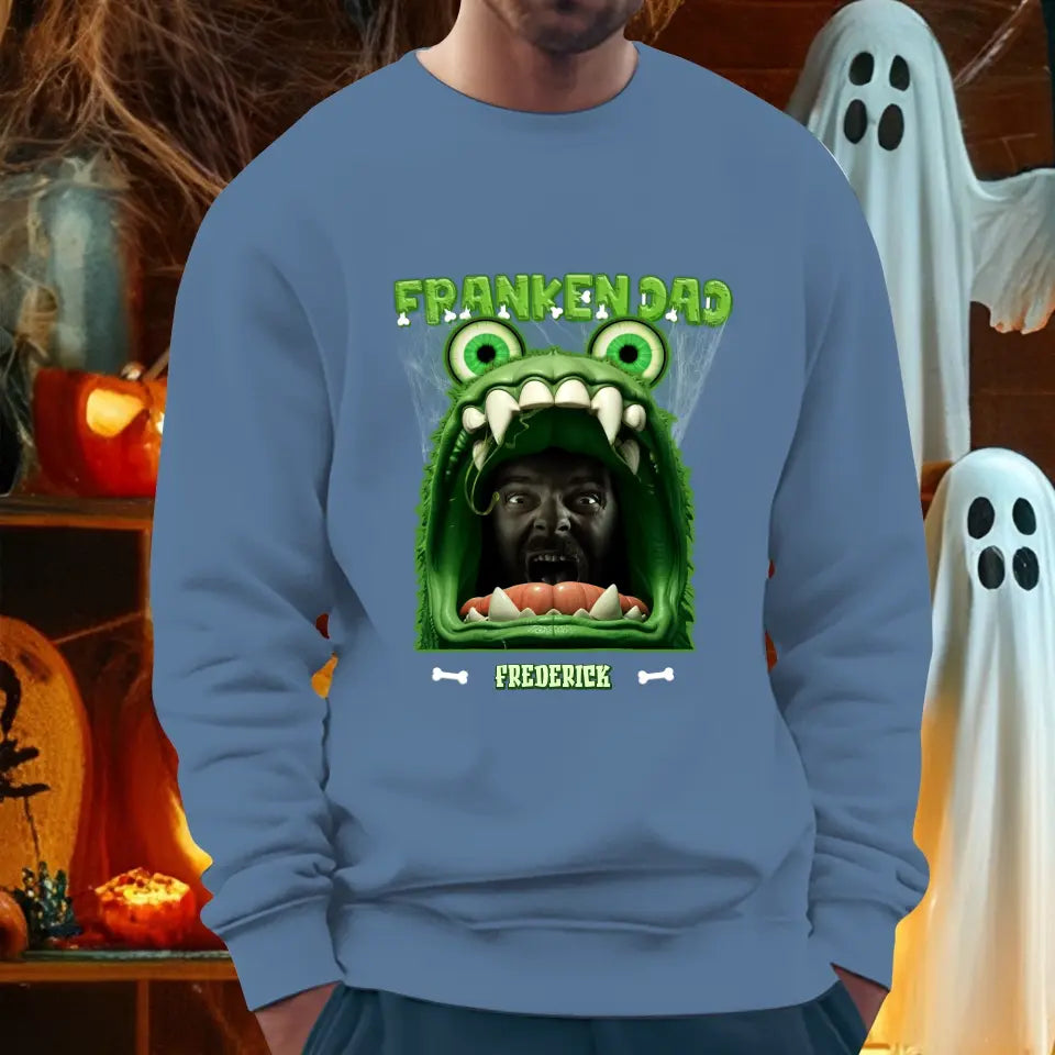 Franken Dad - Custom Photo - Personalized Gifts For Dad - Sweater