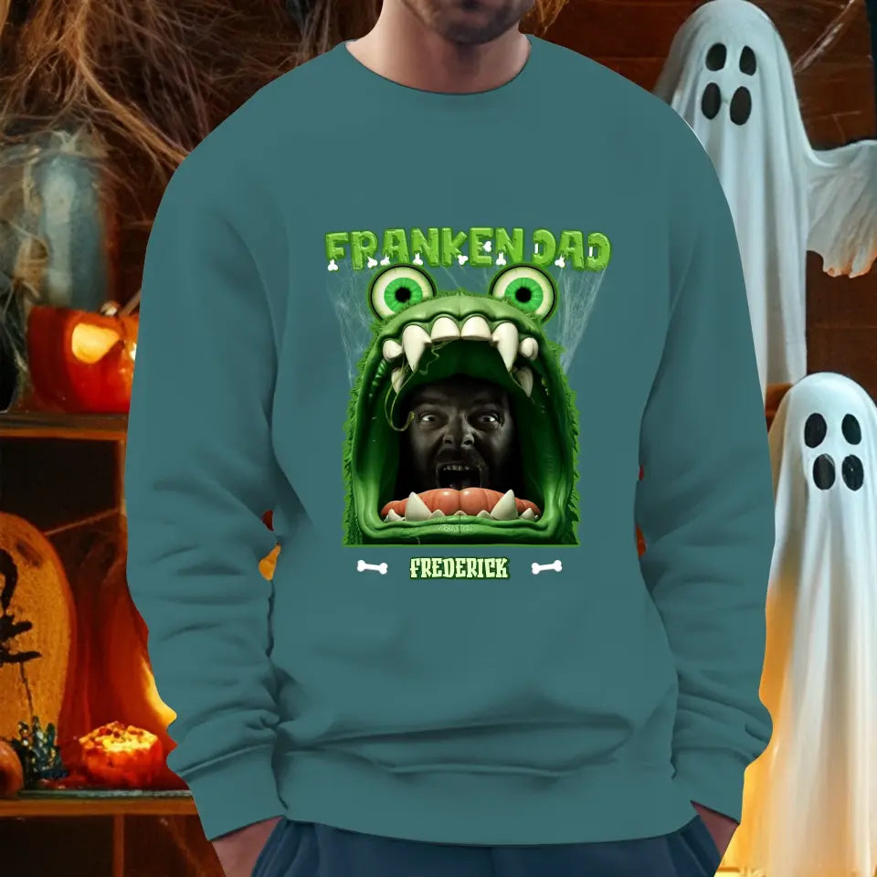 Franken Dad - Custom Photo - Personalized Gifts For Dad - Hoodie