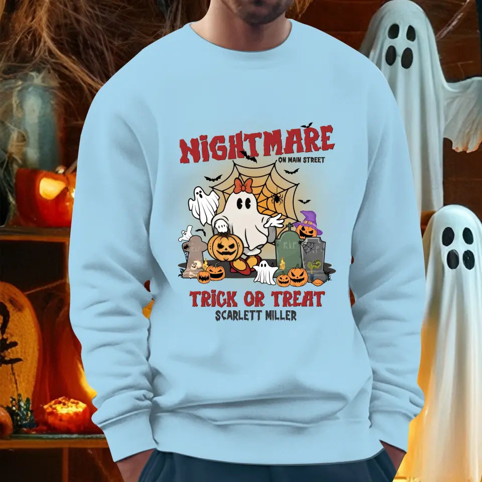 Nightmare On Main Street - Custom Name - Personalized Gifts For Mom - Sweater