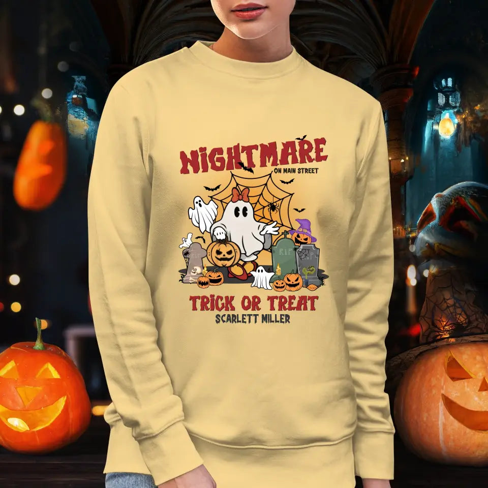 Nightmare On Main Street - Custom Name - Personalized Gifts For Mom - Sweater