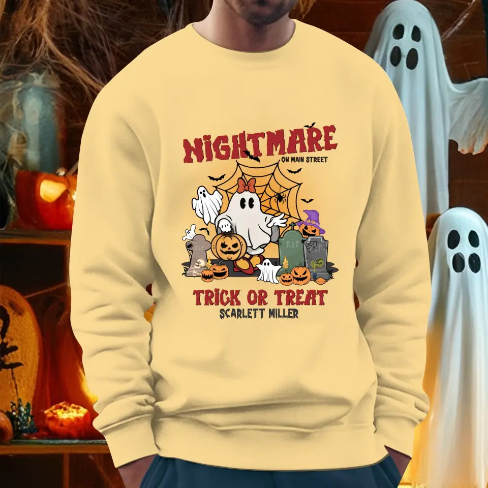 Nightmare On Main Street - Custom Name - Personalized Gifts For Mom - Sweater