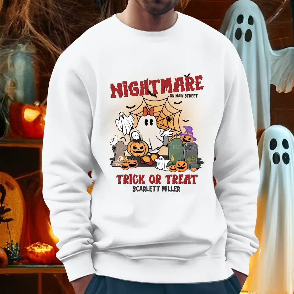 Nightmare On Main Street - Custom Name - Personalized Gifts For Mom - Sweater