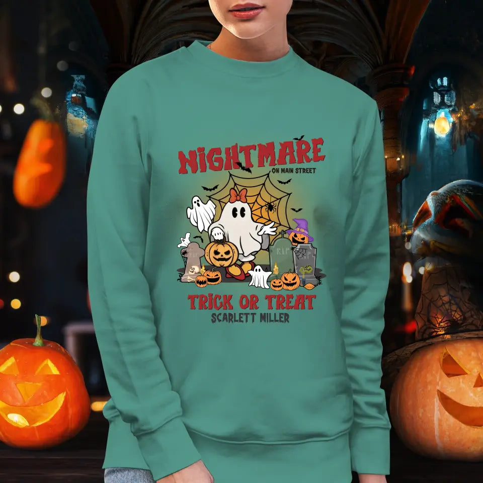 Nightmare On Main Street - Custom Name - Personalized Gifts For Mom - Sweater