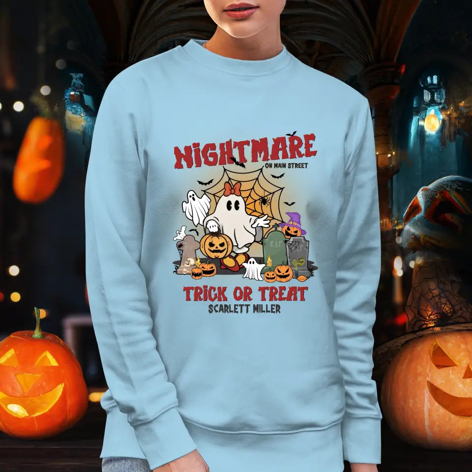 Nightmare On Main Street - Custom Name - Personalized Gifts For Mom - Hoodie