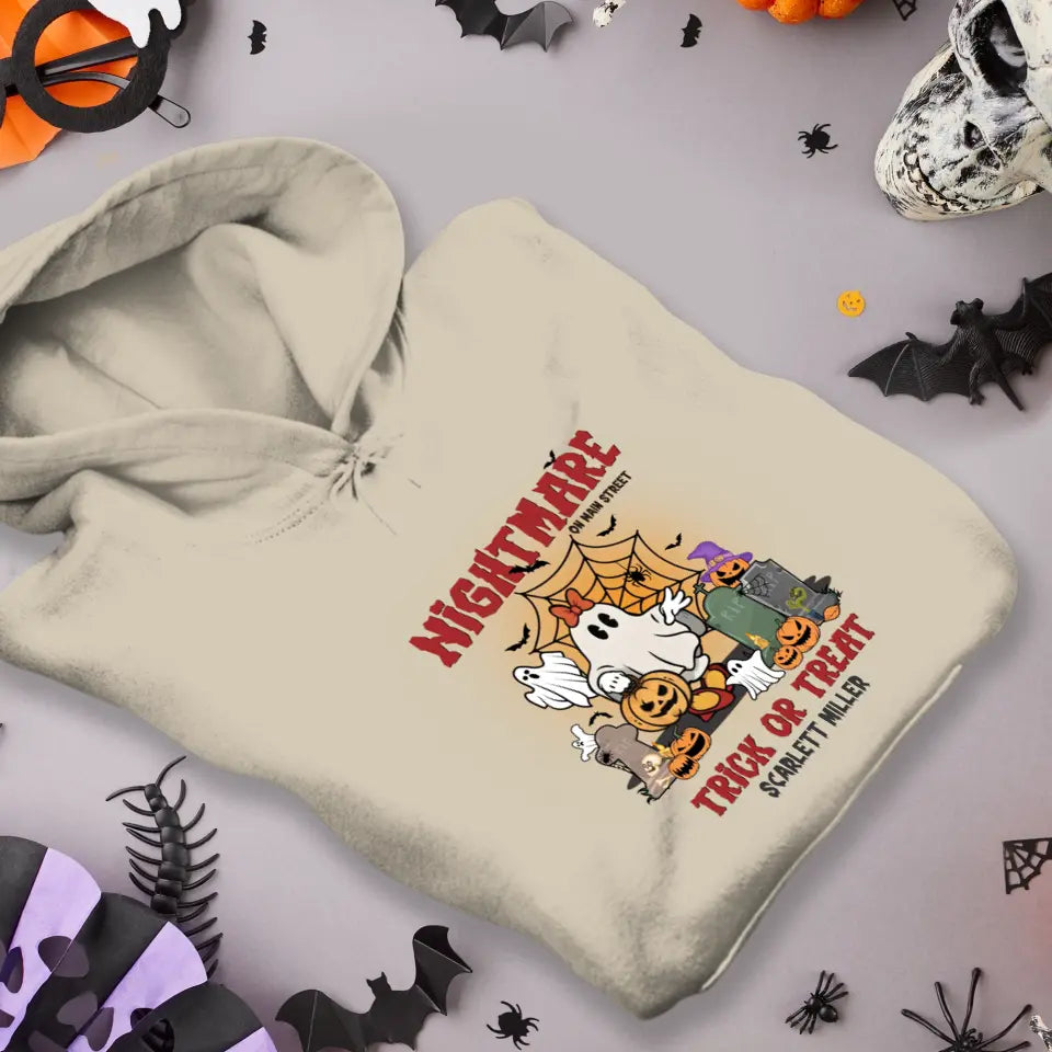 Nightmare On Main Street - Custom Name - Personalized Gifts For Mom - Hoodie