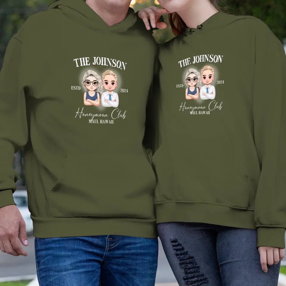 Honeymoon Club - Custom Year - Personalized Gifts For Couple - Hoodie