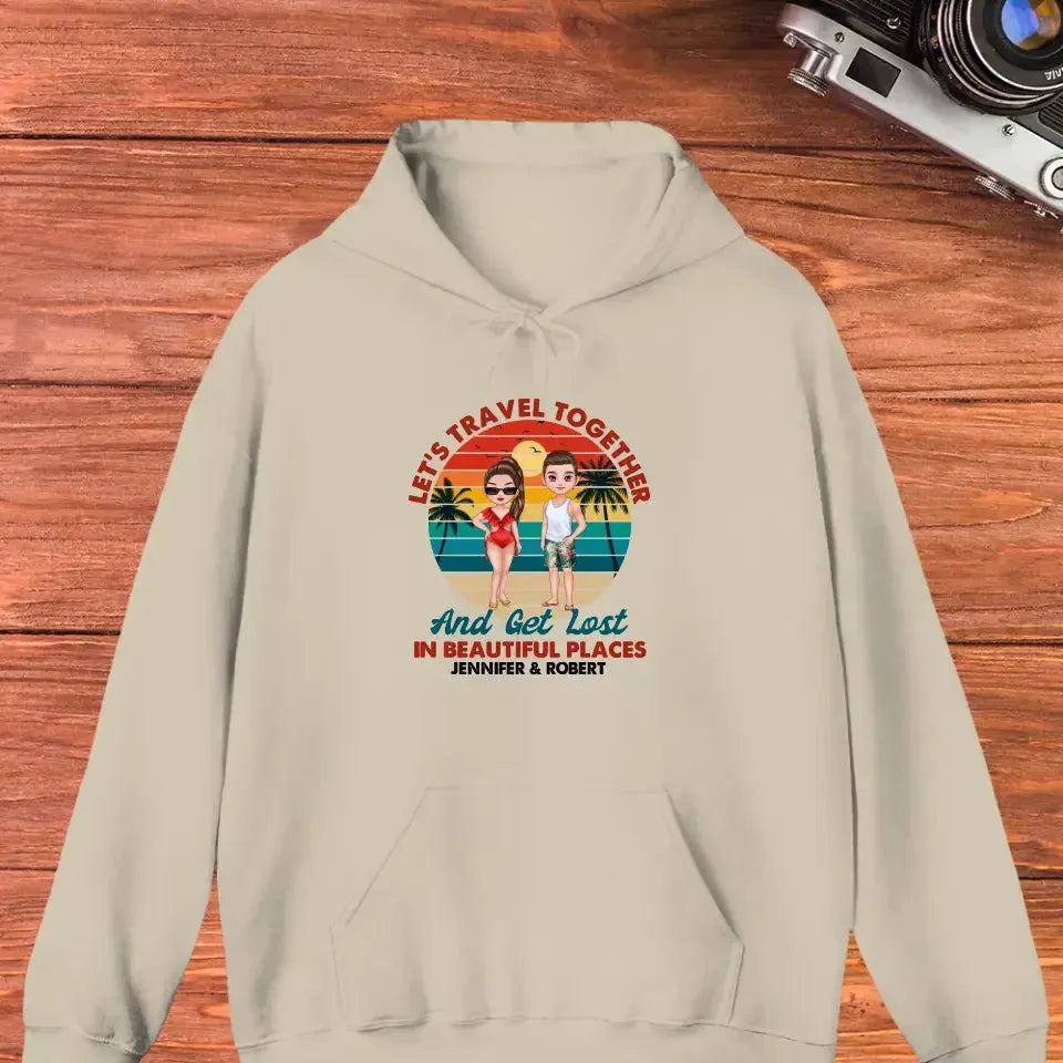 You Are My Home & My Adventure - Personalized Gifts For Couples - Unisex Hoodie