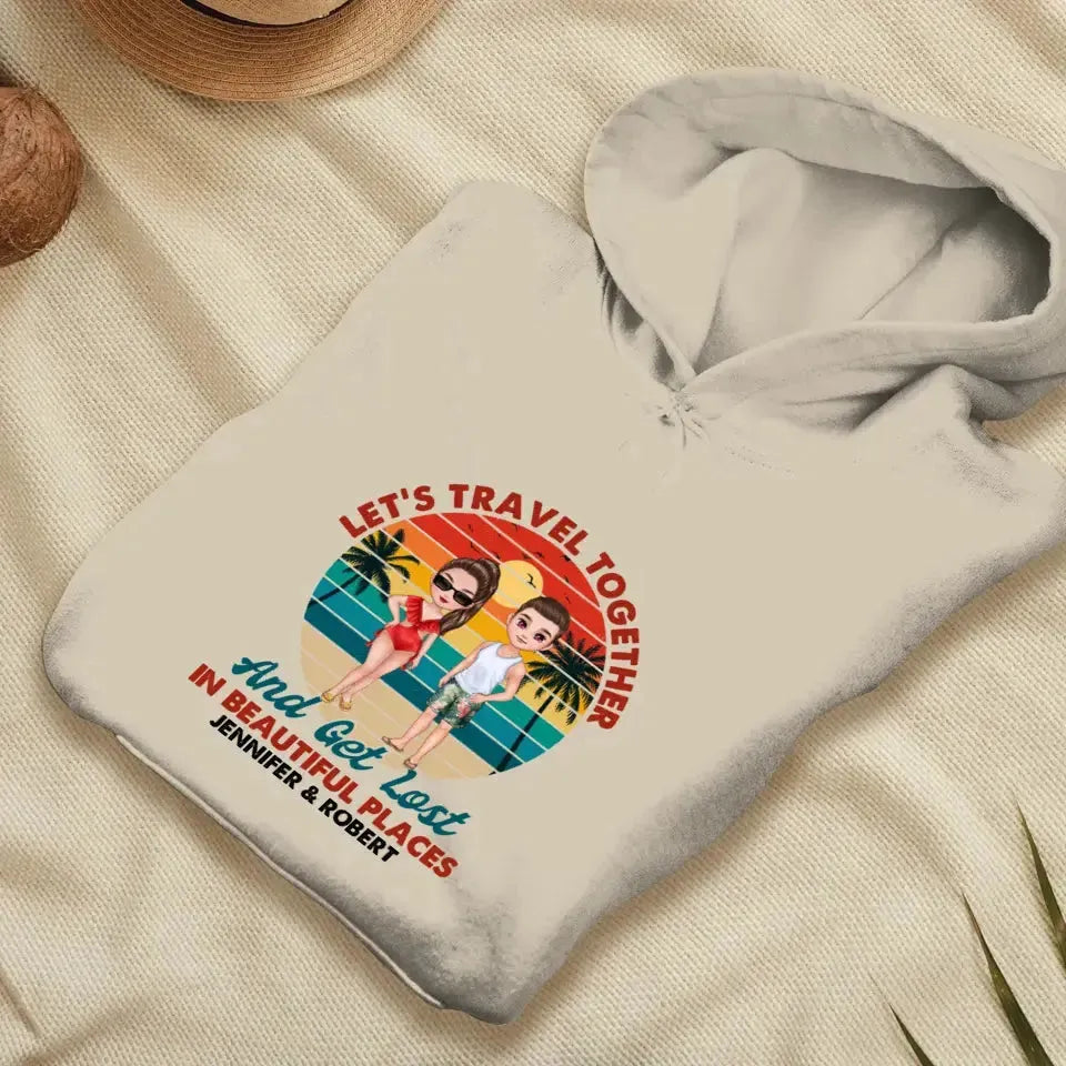 You Are My Home & My Adventure - Personalized Gifts For Couples - Unisex Hoodie