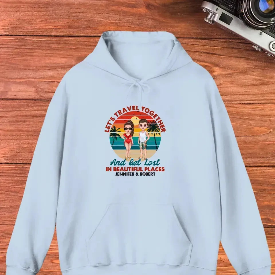 You Are My Home & My Adventure - Personalized Gifts For Couples - Unisex Hoodie