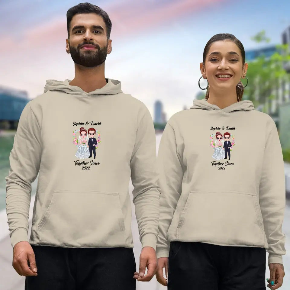 Together Since - Custom Anniversary - Personalized Gifts For Couples - Hoodie