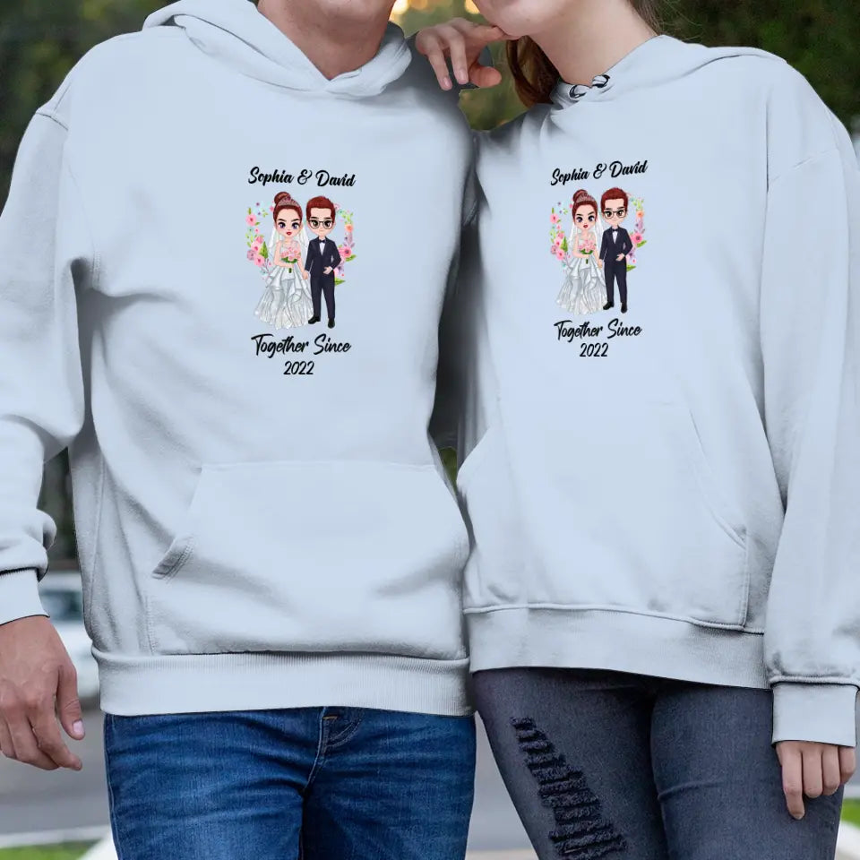 Together Since - Custom Anniversary - Personalized Gifts For Couples - Hoodie