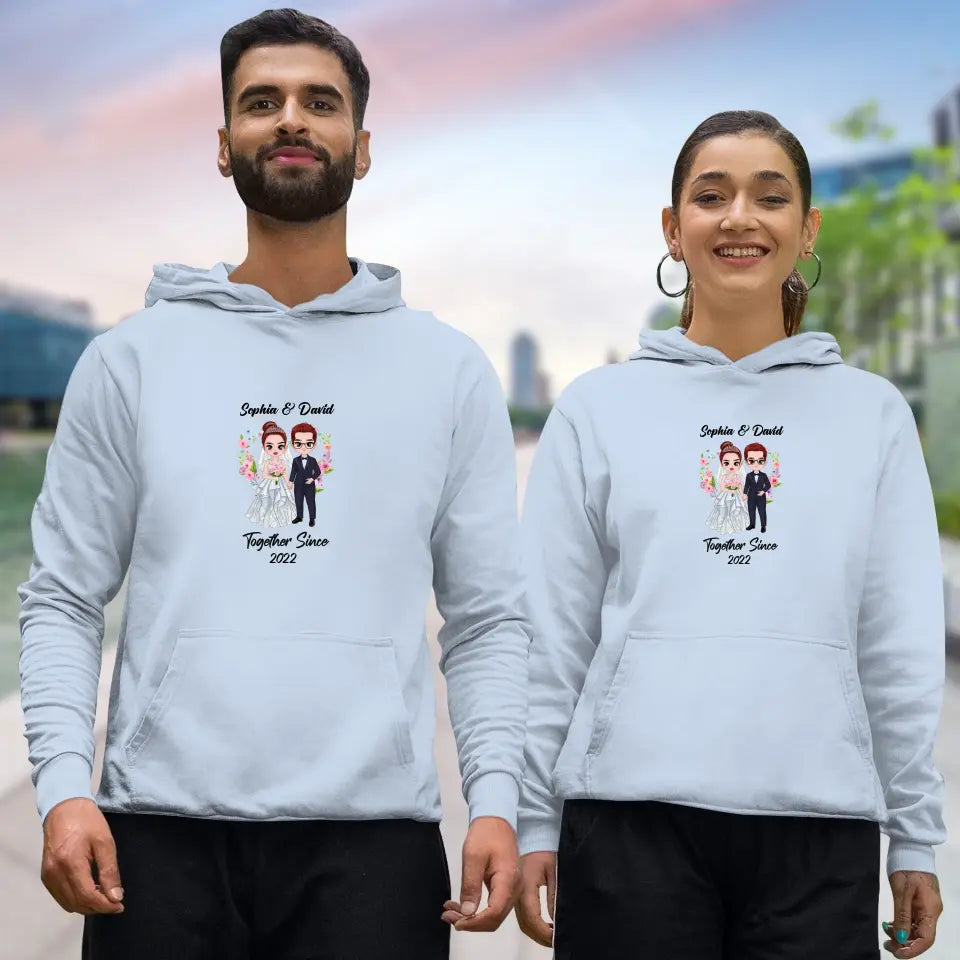 Together Since - Custom Anniversary - Personalized Gifts For Couples - Hoodie