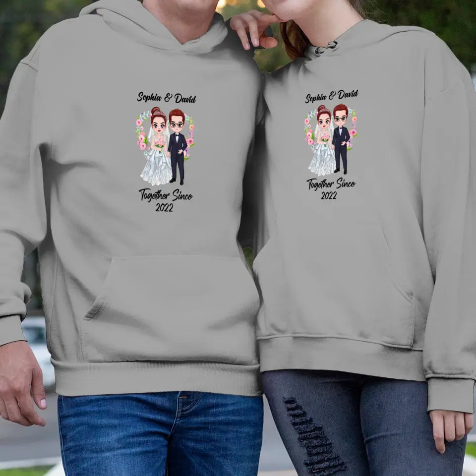 Together Since - Custom Anniversary - Personalized Gifts For Couples - Hoodie