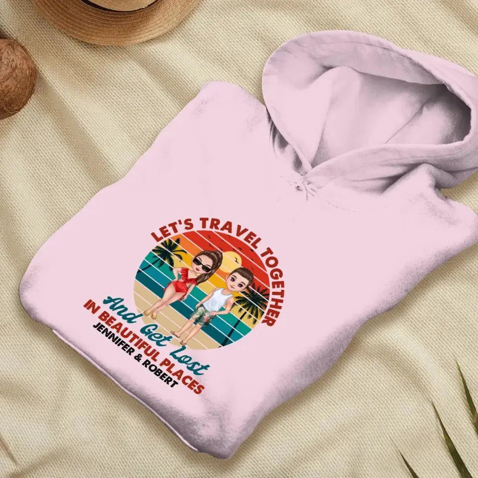 You Are My Home & My Adventure - Personalized Gifts For Couples - Unisex Hoodie