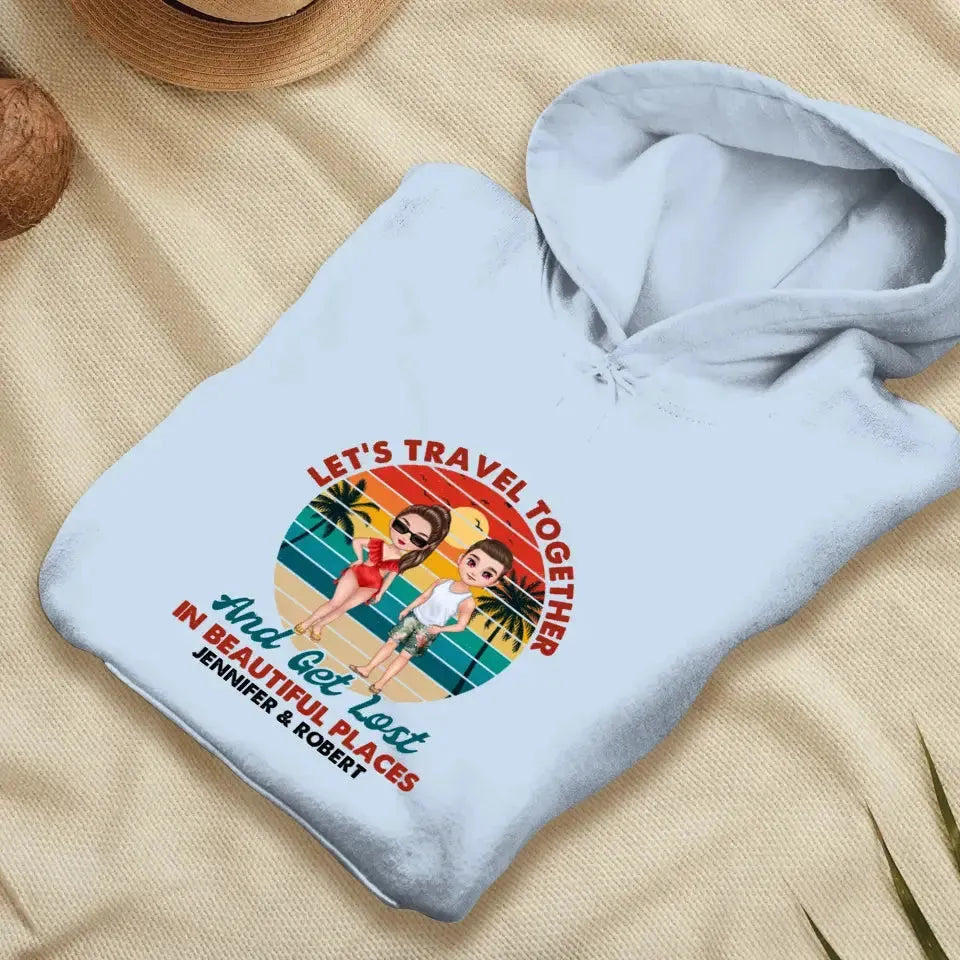 You Are My Home & My Adventure - Personalized Gifts For Couples - Unisex Hoodie