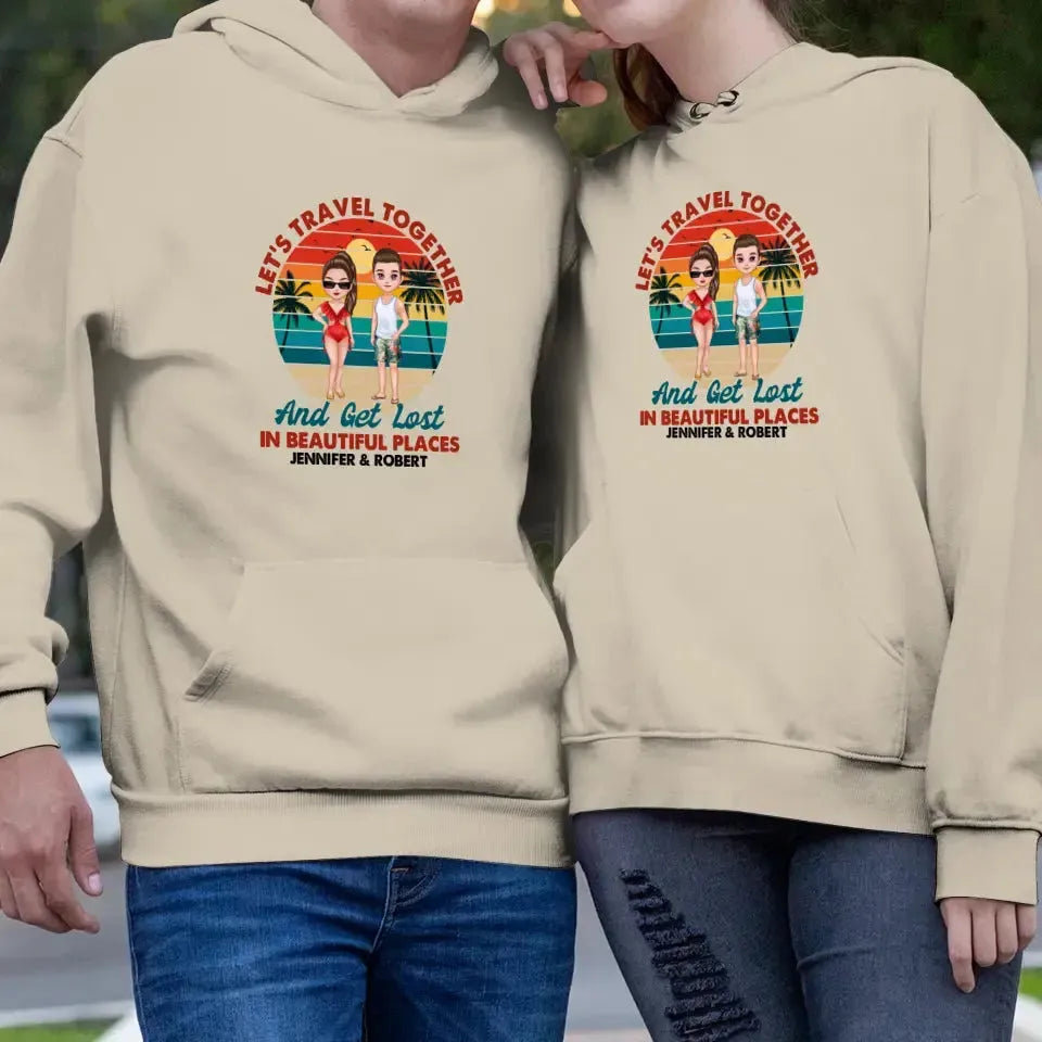 You Are My Home & My Adventure - Personalized Gifts For Couples - Unisex Hoodie