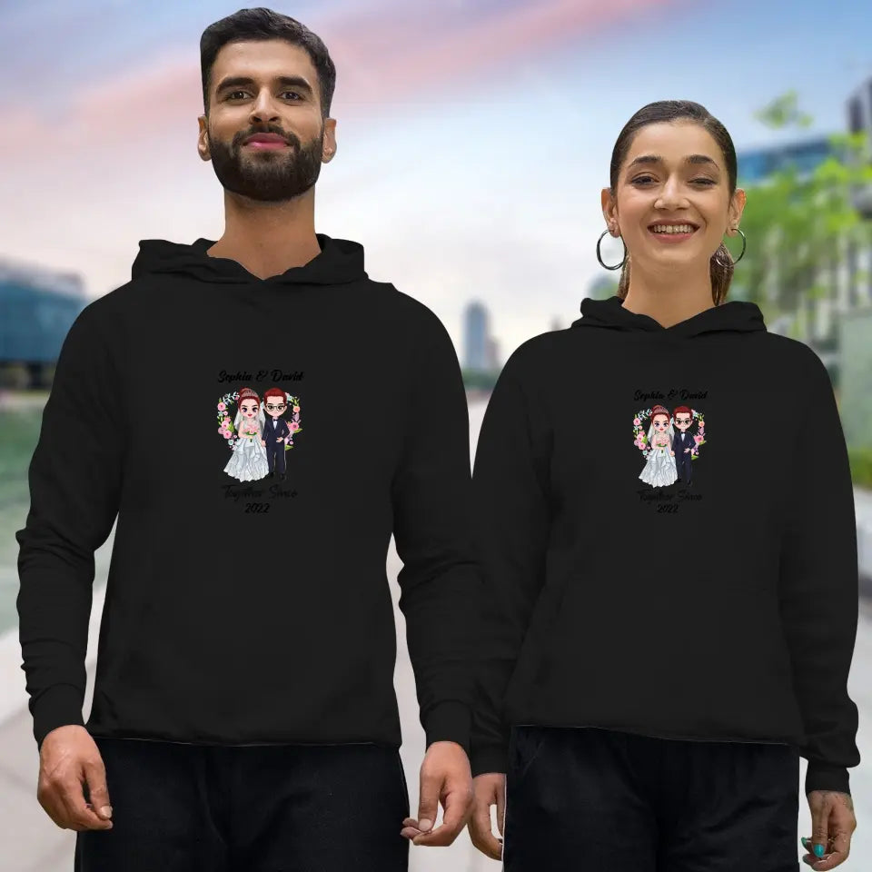 Together Since - Custom Anniversary - Personalized Gifts For Couples - Hoodie