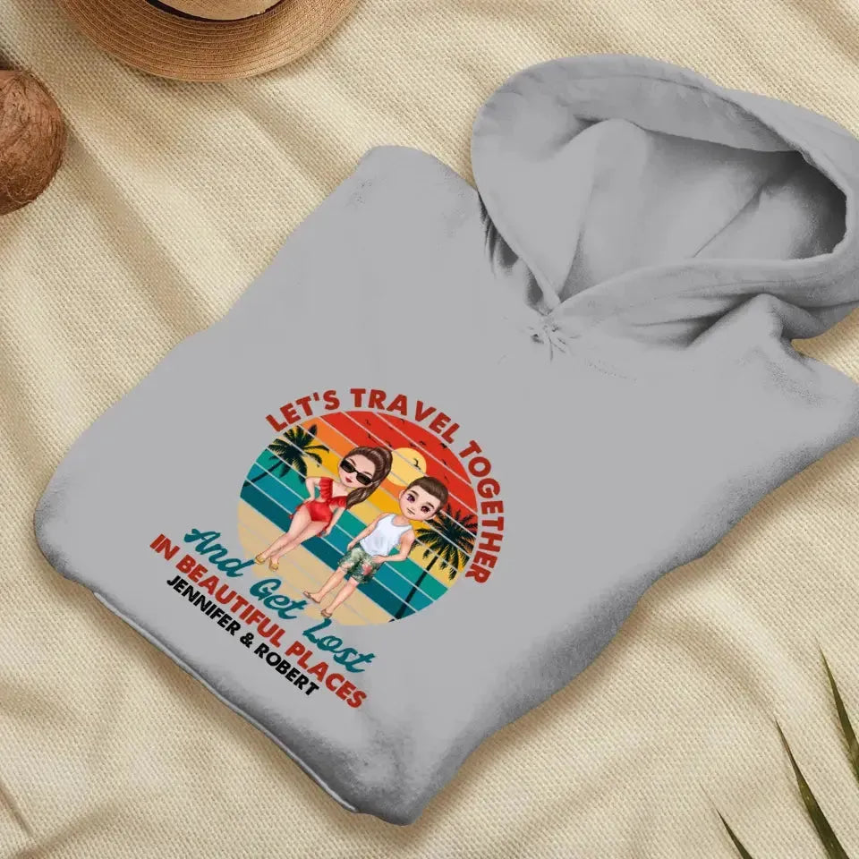 You Are My Home & My Adventure - Personalized Gifts For Couples - Unisex Hoodie