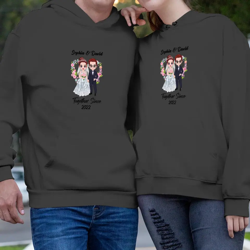 Together Since - Custom Anniversary - Personalized Gifts For Couples - Hoodie