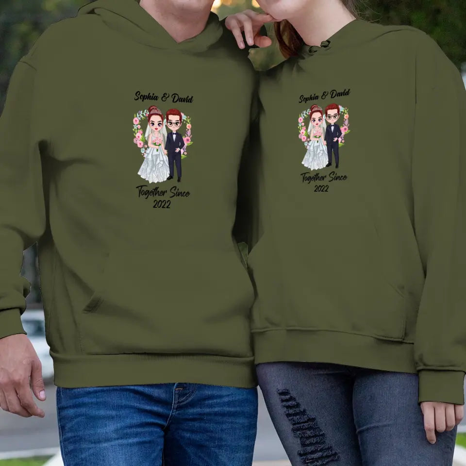 Together Since - Custom Anniversary - Personalized Gifts For Couples - Hoodie