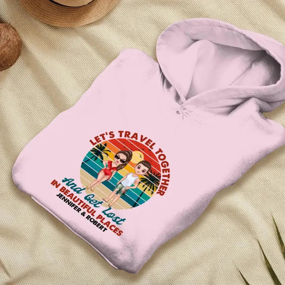 You Are My Home & My Adventure - Personalized Gifts For Couples - Unisex Hoodie