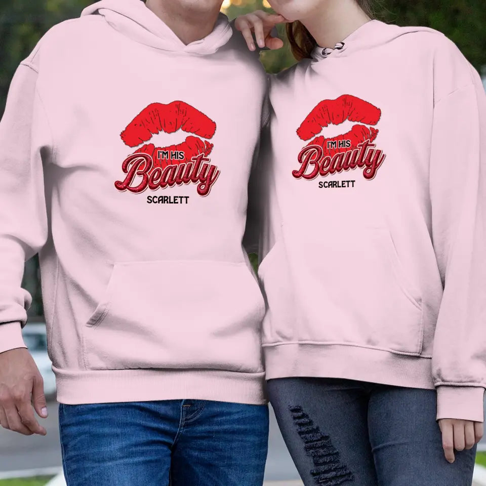 Beauty & Beast - Personalized Gifts For Couples - Unisex Hoodie