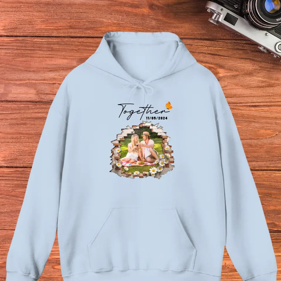 Better Together - Custom Photo - Personalized Gifts for Couples - Hoodie