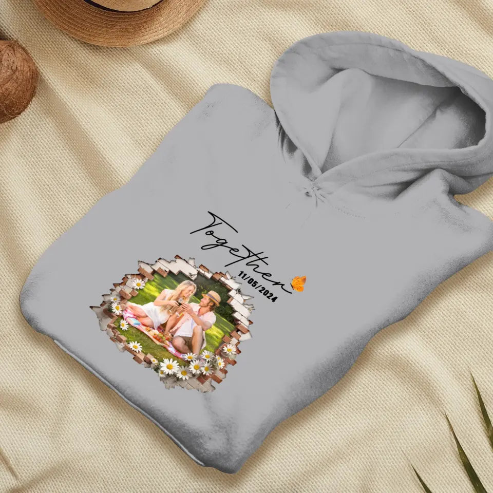 Better Together - Custom Photo - Personalized Gifts for Couples - Hoodie