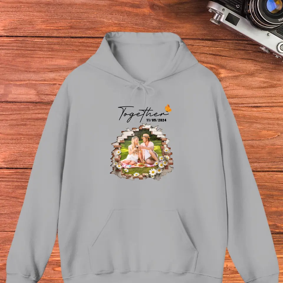 Better Together - Custom Photo - Personalized Gifts for Couples - Hoodie