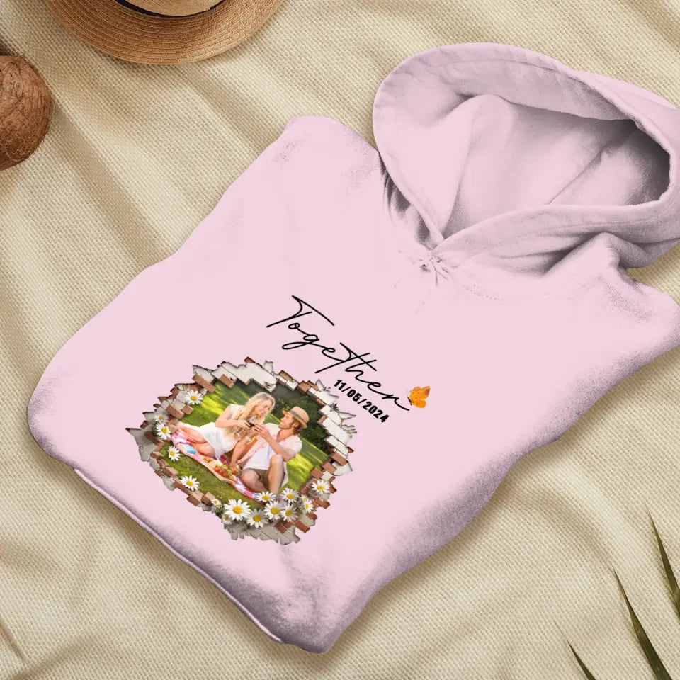 Better Together - Custom Photo - Personalized Gifts for Couples - Hoodie