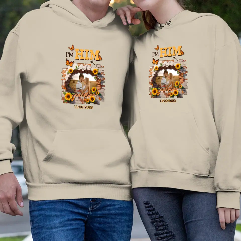 Still In Love With Him - Custom Photo - Personalized Gifts for Couples - Hoodie