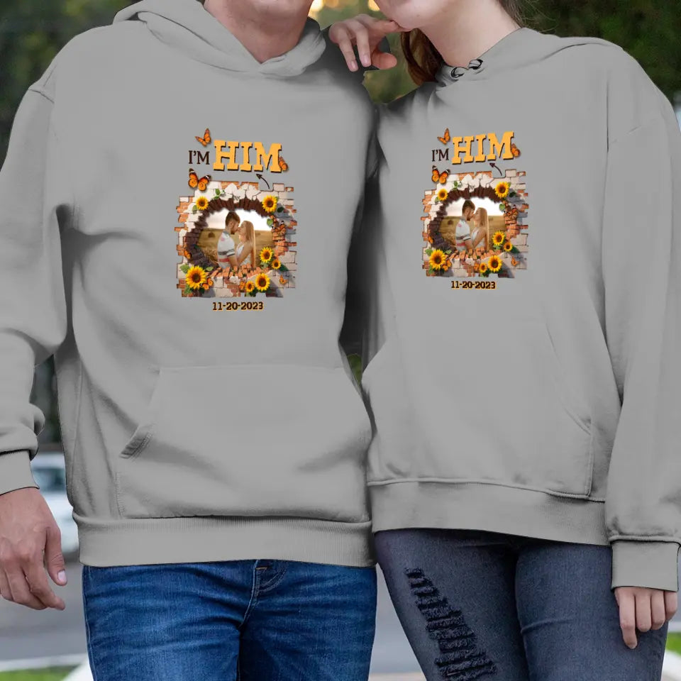 Still In Love With Him - Custom Photo - Personalized Gifts for Couples - Hoodie