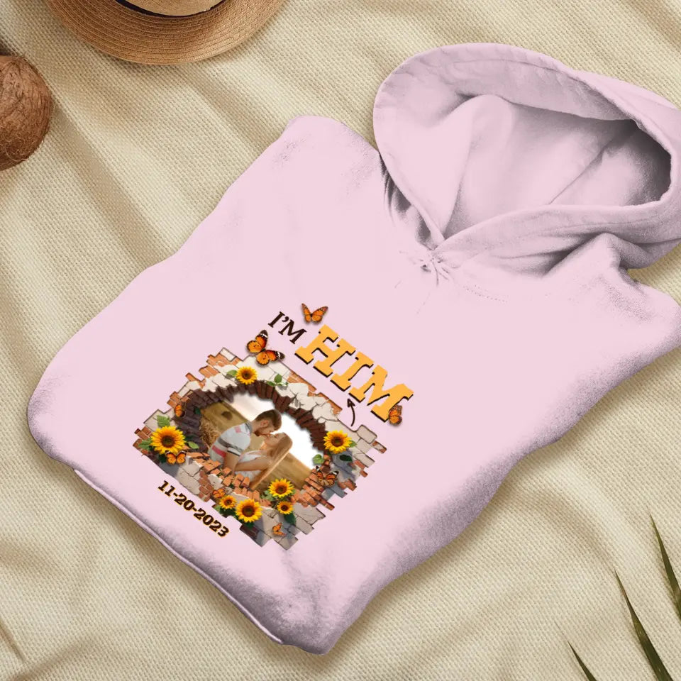 Still In Love With Him - Custom Photo - Personalized Gifts for Couples - Hoodie