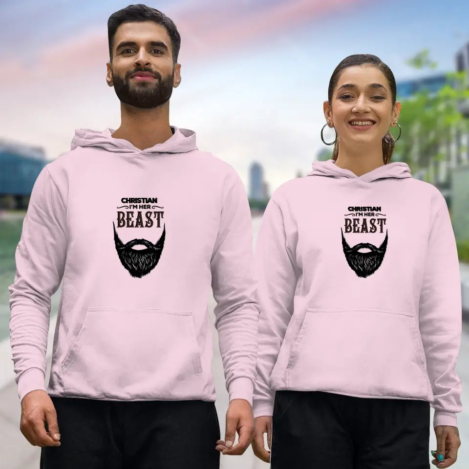 Beauty & Beast - Personalized Gifts For Couples - Unisex Hoodie