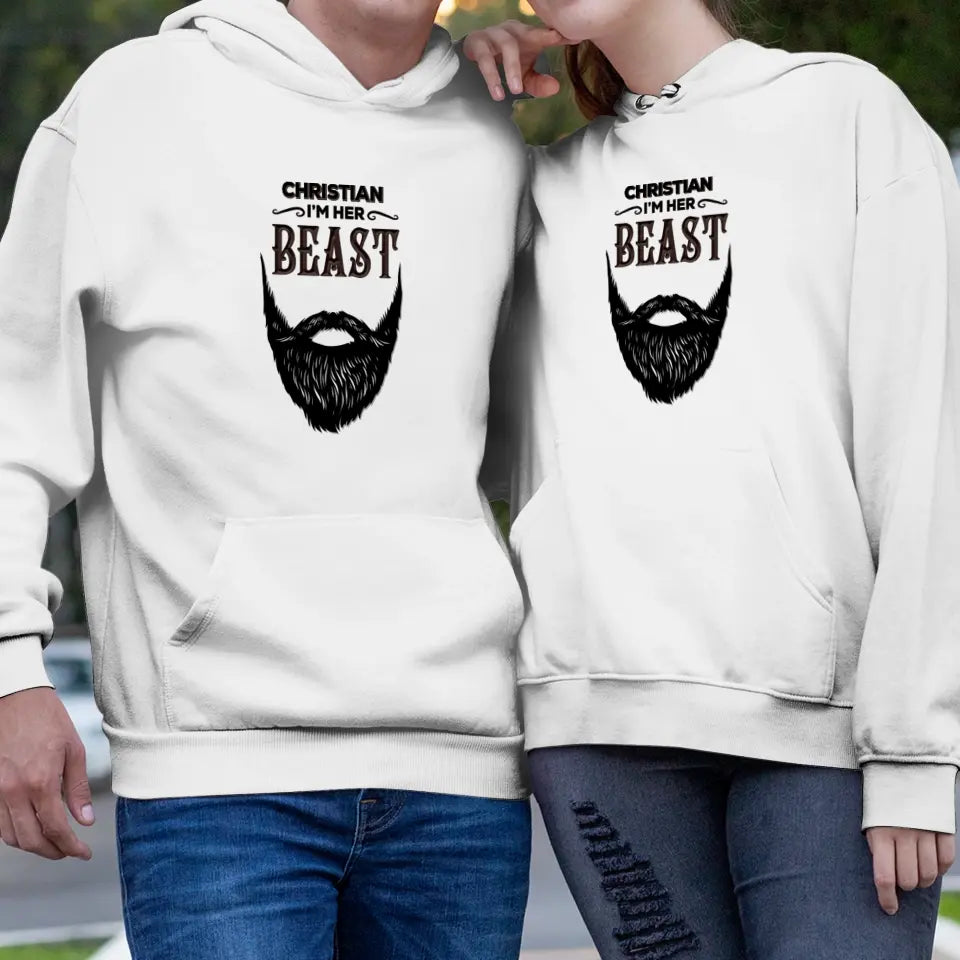 Beauty & Beast - Personalized Gifts For Couples - Unisex Hoodie