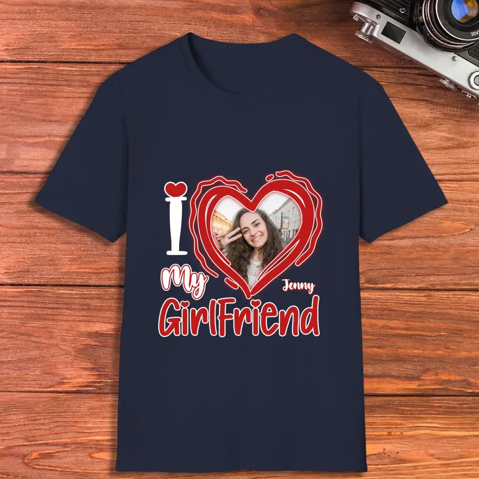 I Love My Girlfriend - Personalized Gifts For Couples - Unisex T-shirt